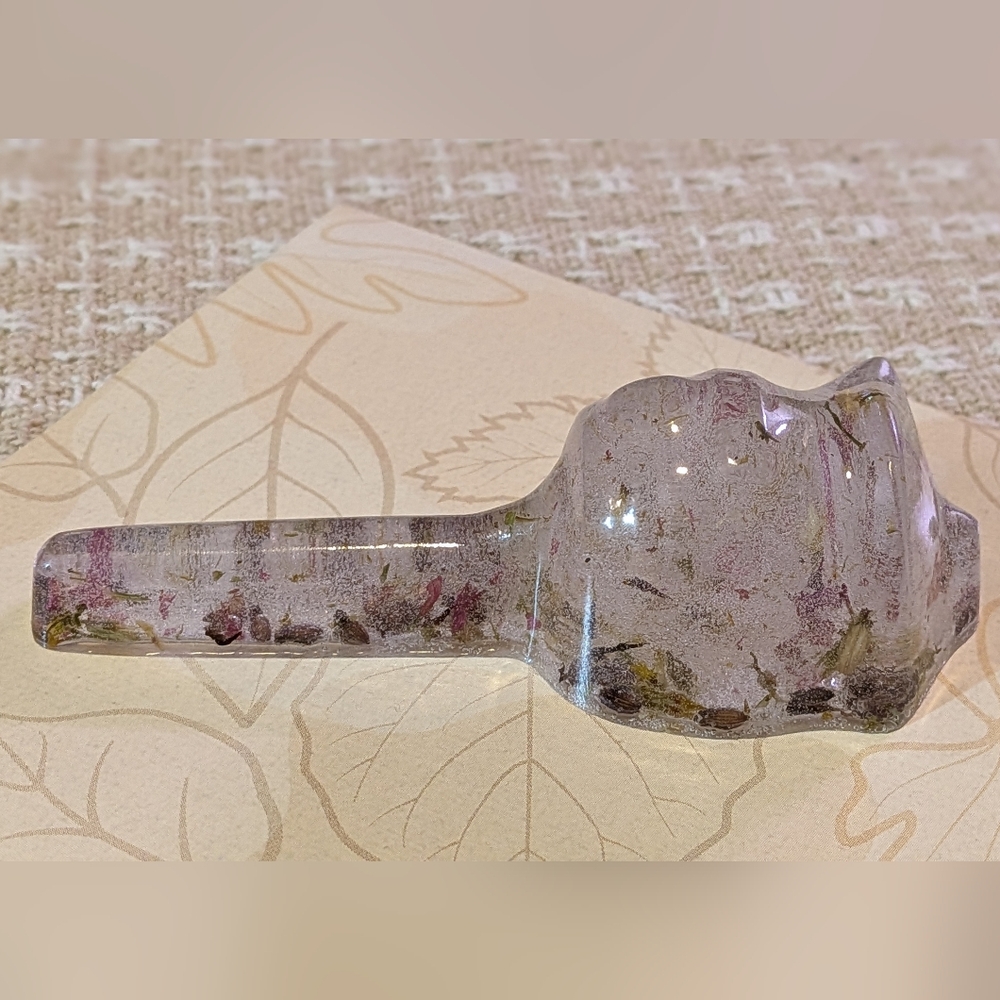Clear Handmade Floral & Plant Resin Rose - Picture 4 of 5
